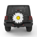WHITE DAISY PEARL  WHITE CARBON FIBER TIRE COVER