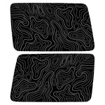 WHITE TOPOGRAPHIC MAP QUARTER WINDOW DRIVER & PASSENGER DECALS