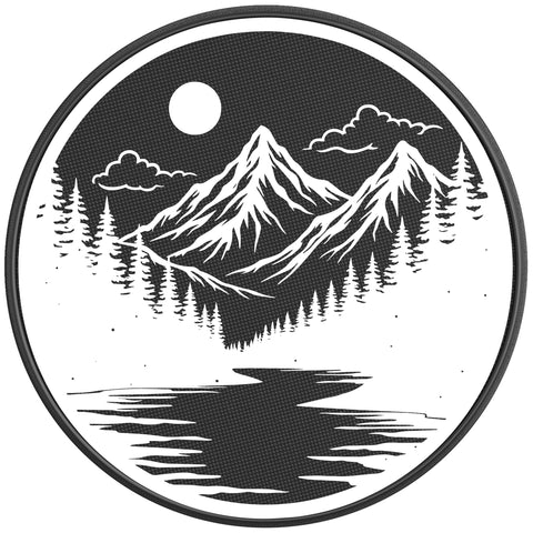 WILDERNESS PEARL  WHITE CARBON FIBER TIRE COVER