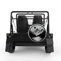 WILDERNESS SILVER CARBON FIBER TIRE COVER FOR MOKE