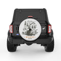 WILDLIFE EXPLORER PEARL  WHITE CARBON FIBER TIRE COVER