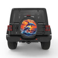 WILD DOLPHINS PEARL  WHITE CARBON FIBER TIRE COVER