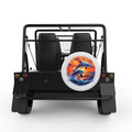 WILD DOLPHINS WHITE TIRE COVER FOR MOKE
