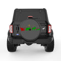 WILD FOREST SANTA SLEIGH BLACK CARBON FIBER TIRE COVER