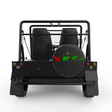 WILD FOREST SANTA SLEIGH BLACK CARBON FIBER TIRE COVER FOR MOKE