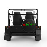 WILD FOREST SANTA SLEIGH BLACK TIRE COVER FOR MOKE