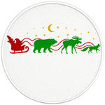 WILD FOREST SANTA SLEIGH PEARL  WHITE CARBON FIBER TIRE COVER