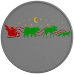 WILD FOREST SANTA SLEIGH SILVER CARBON FIBER TIRE COVER