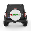 WILD FOREST SANTA SLEIGH PEARL  WHITE CARBON FIBER TIRE COVER