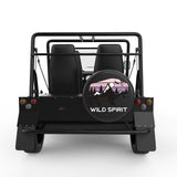 WILD SPIRIT BLACK CARBON FIBER TIRE COVER FOR MOKE