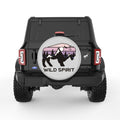 WILD SPIRIT SILVER CARBON FIBER TIRE COVER