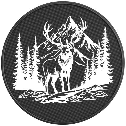 WILD STAG PEARL  WHITE CARBON FIBER TIRE COVER