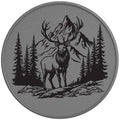 WILD STAG SILVER CARBON FIBER TIRE COVER