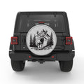 WILD STAG WHITE TIRE COVER