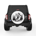 WILD STAG WHITE TIRE COVER