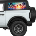 WINDY PALM BEACH SUNSET QUARTER WINDOW DECAL FITS 2021+ FORD BRONCO 2 DOOR HARD TOP