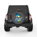 WISCONSIN BLACK CARBON FIBER TIRE COVER