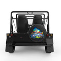 WISCONSIN BLACK CARBON FIBER TIRE COVER FOR MOKE