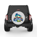 WISCONSIN SILVER CARBON FIBER TIRE COVER