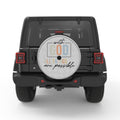 WITH GOD ALL THINGS ARE POSSIBLE WHITE TIRE COVER