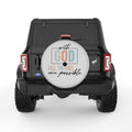 WITH GOD ALL THINGS ARE POSSIBLE SILVER CARBON FIBER TIRE COVER