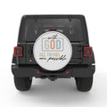 WITH GOD ALL THINGS ARE POSSIBLE BLACK TIRE COVER
