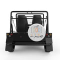 WITH GOD ALL THINGS ARE POSSIBLE WHITE CARBON FIBER TIRE COVER FOR MOKE