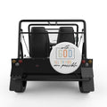 WITH GOD ALL THINGS ARE POSSIBLE WHITE TIRE COVER FOR MOKE