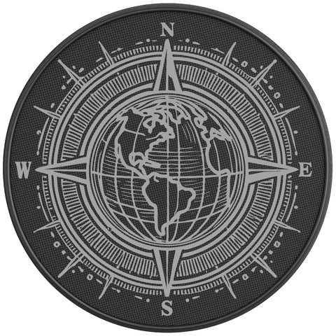 WORLD COMPASS PEARL  WHITE CARBON FIBER TIRE COVER