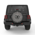 WORLD COMPASS BLACK CARBON FIBER TIRE COVER
