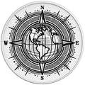 WORLD COMPASS WHITE TIRE COVER
