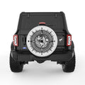WORLD COMPASS PEARL  WHITE CARBON FIBER TIRE COVER