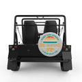 WORST CASE SCENARIO SILVER CARBON FIBER TIRE COVER FOR MOKE