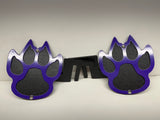 WOLF PAW FOOT PEGS FOR JEEP WRANGLER AND JEEP GLADIATOR in Purple Color