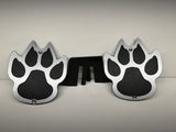 WOLF PAW FOOT PEGS FOR JEEP WRANGLER AND JEEP GLADIATOR in Silver Color