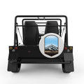 WRANGELL- ST. ELIAS WHITE CARBON FIBER TIRE COVER FOR MOKE