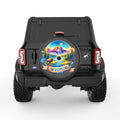 WYOMING BLACK CARBON FIBER TIRE COVER