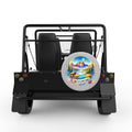 WYOMING SILVER CARBON FIBER TIRE COVER FOR MOKE