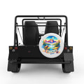 WYOMING WHITE TIRE COVER FOR MOKE