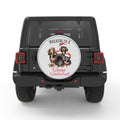WALKING IN A WEENIE WONDERLAND SILVER CARBON FIBER TIRE COVER