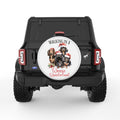 WALKING IN A WEENIE WONDERLAND WHITE TIRE COVER