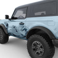 WAVE BEACH FULL SIDE DOOR DECAL FITS 2021+ FORD BRONCO 2 DOOR