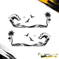 WAVE BEACH FULL SIDE SIDE GRAPHIC DRIVER & PASSENGER DECALS