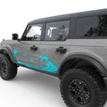 WAVE BEACH FULL SIDE DOOR DECAL FITS 2021+ FORD BRONCO 4 DOOR