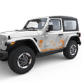 WAVE - BEACH FULL SIDE BODY GRAPHIC DECAL FITS 2018+ JEEP WRANGLER 2 DOOR JLU