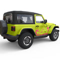WAVE - BEACH FULL SIDE DOOR DECAL FITS 2005-2017 JEEP WRANGLER 2 DOOR JKU