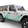 WAVE - BEACH FULL SIDE BODY GRAPHIC DECAL FITS 2005-2017 JEEP WRANGLER 4 DOOR JKU