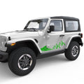 WAVE MOUNTAIN BODY GRAPHIC DECAL FITS 2018+ JEEP WRANGLER 2 DOOR JLU
