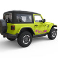 WAVE MOUNTAIN DOOR DECAL FITS 2005-2017 JEEP WRANGLER 2 DOOR JKU
