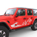 WAVE MOUNTAIN BODY GRAPHIC DECAL FITS 2018+ JEEP WRANGLER 4 DOOR JLU